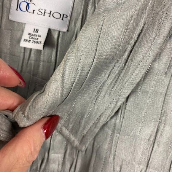 The‎ Tog Shop Gray Button Down Blazer Jacket Women' s 18 - Picture 13 of 16